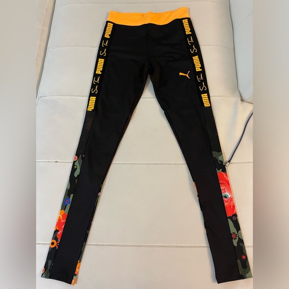 NWT Sue Tsai Puma black jersey d leggings coord matching set Small - Picture 5 of 9